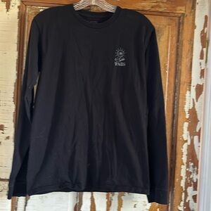 Vans Long Sleeve Tee in Black With Graphic on Black in Men’s Small
